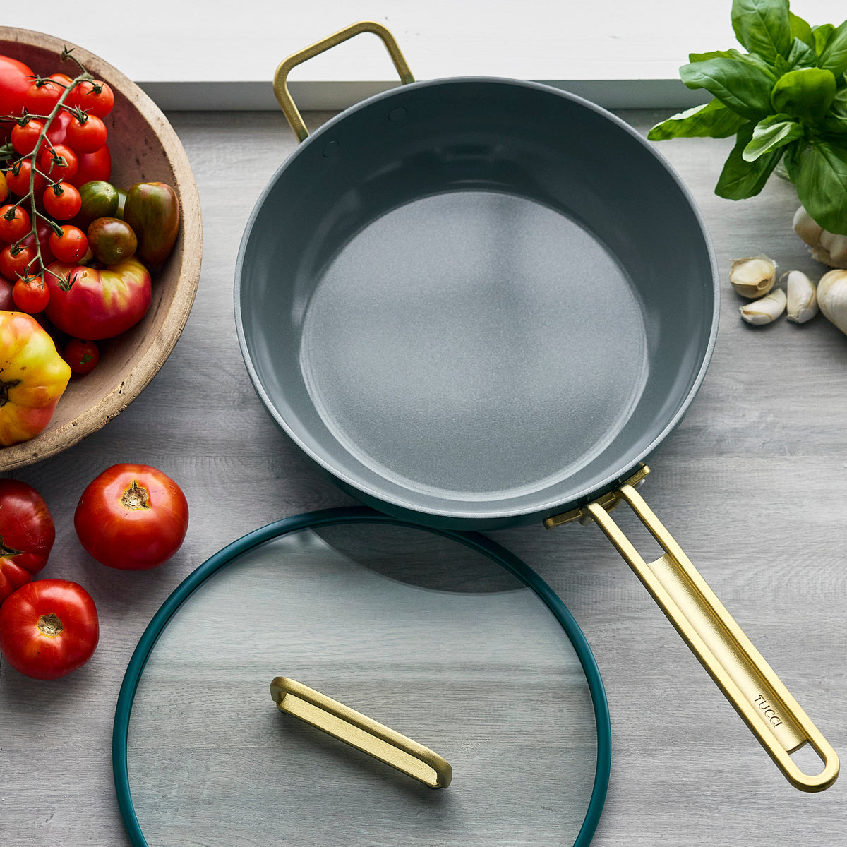 Stanley Tucci™ Ceramic Nonstick 4.5-Quart Stanley Pan Jr. – Venetian Teal