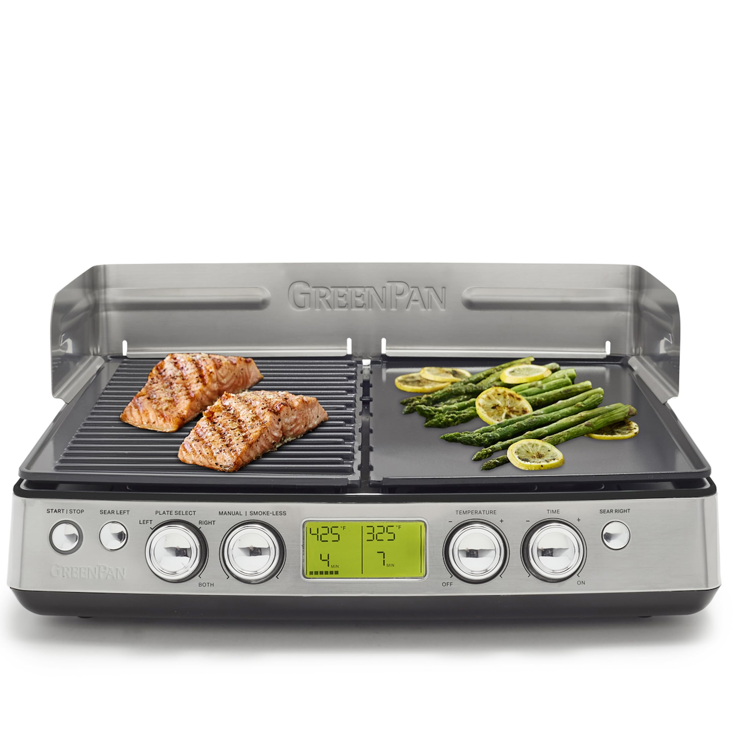 GreenPan Elite XL Smokeless Grill and Griddle with Ceramic Nonstick Plates