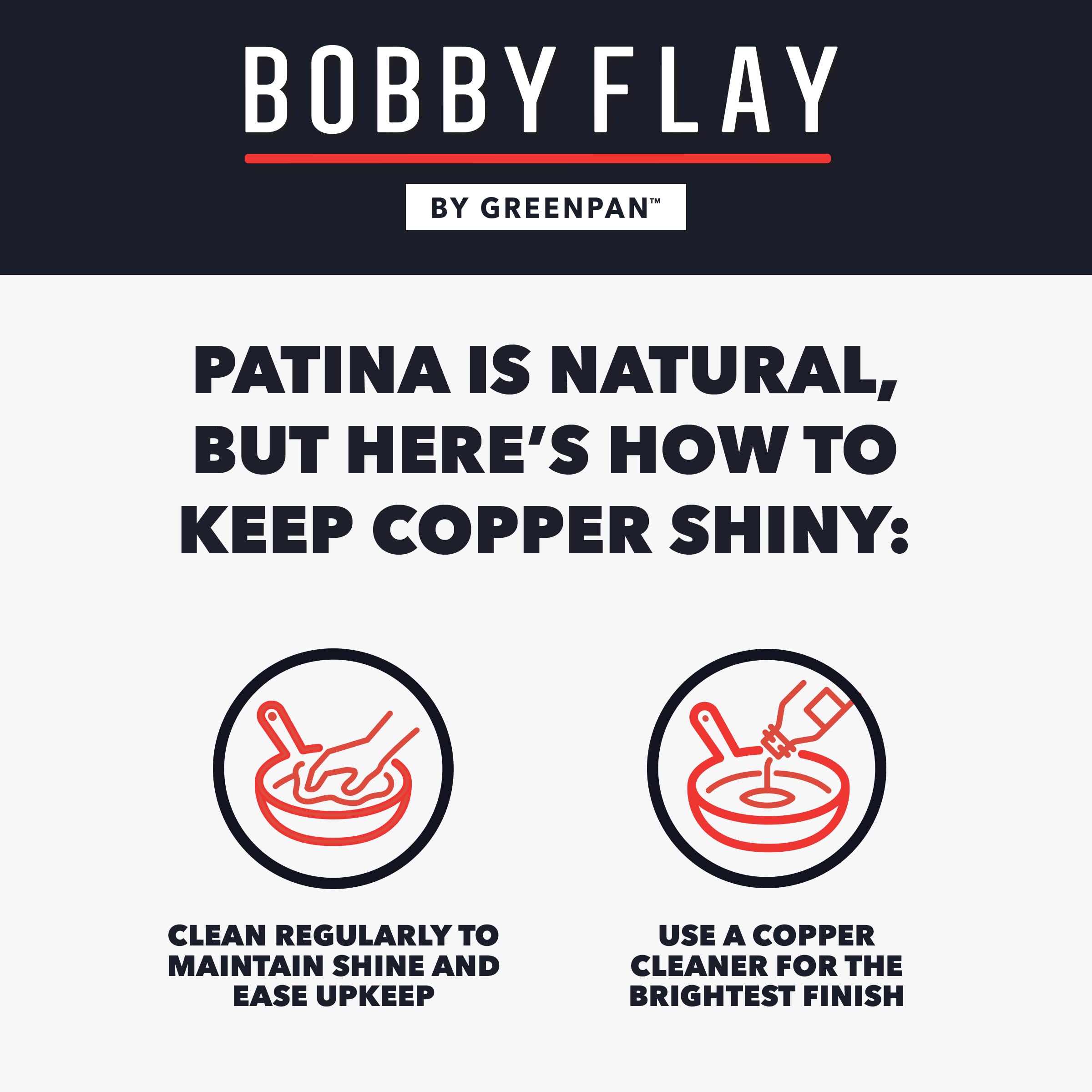 GreenPan x Bobby Flay 8-Piece Copper Clad Pots & Pans Set