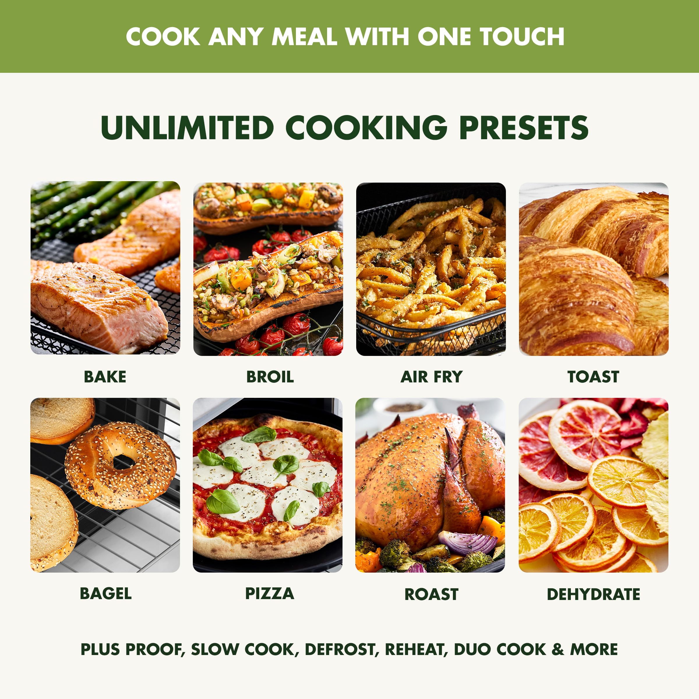 GreenPan Bistro Noir 9-in-1 Air Fry Oven with Stainless Steel Rack, Baking Pan, and Basket