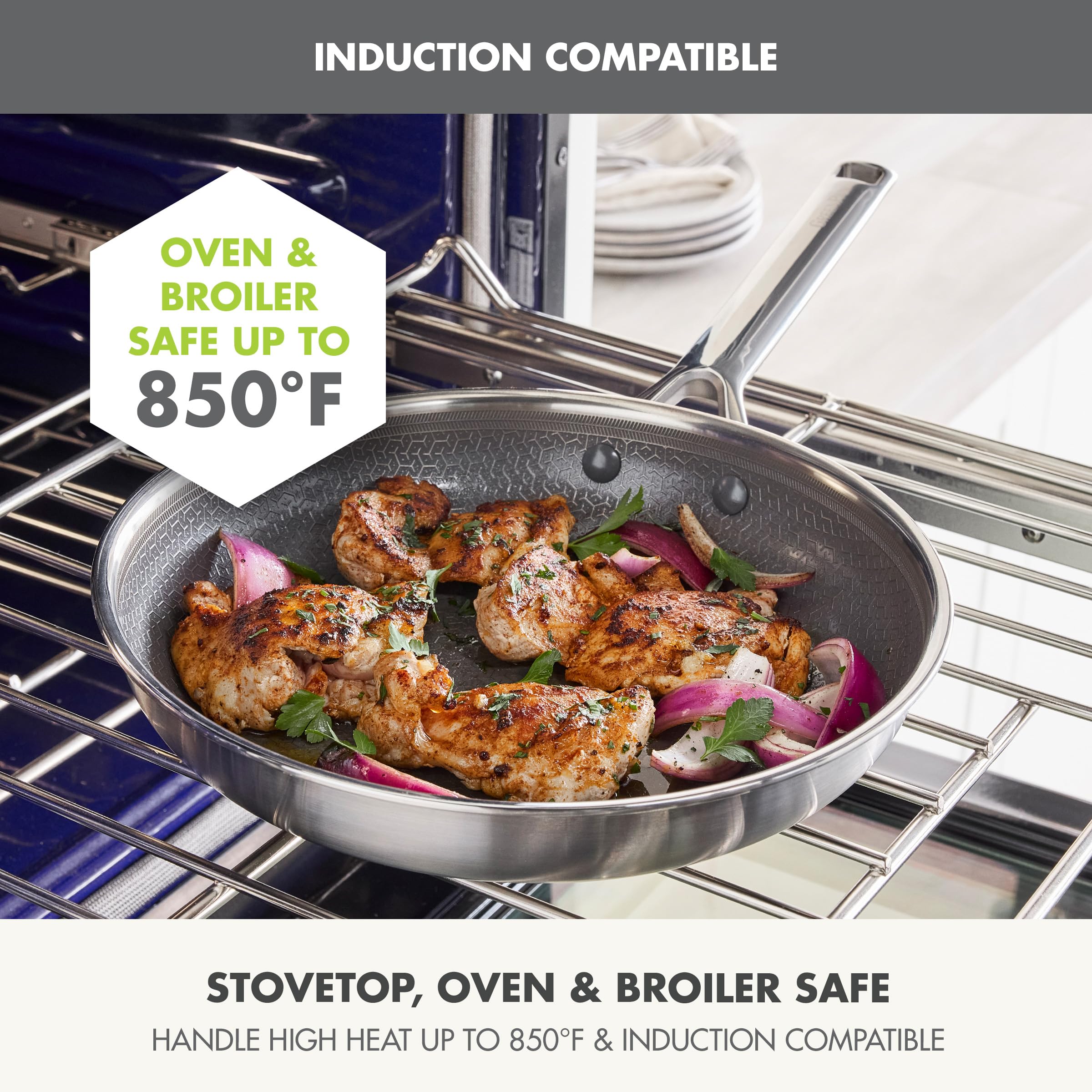 GreenPan APEX Hybrid 10-Inch Nonstick Stainless Steel Frying Pan