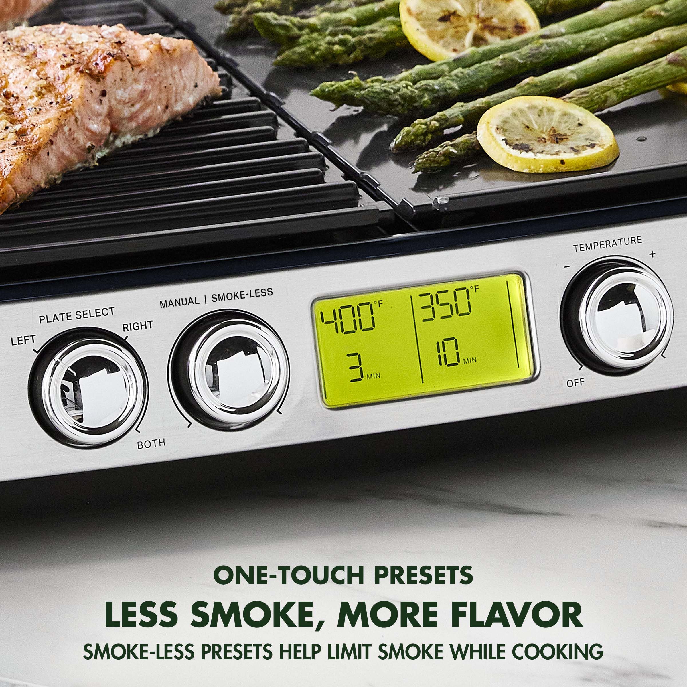 GreenPan Elite XL Smokeless Grill and Griddle with Ceramic Nonstick Plates
