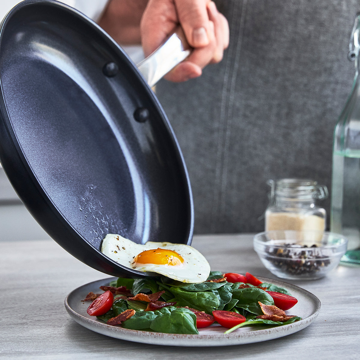 GreenPan Chatham Black Ceramic Nonstick 5-Piece Cookware Set