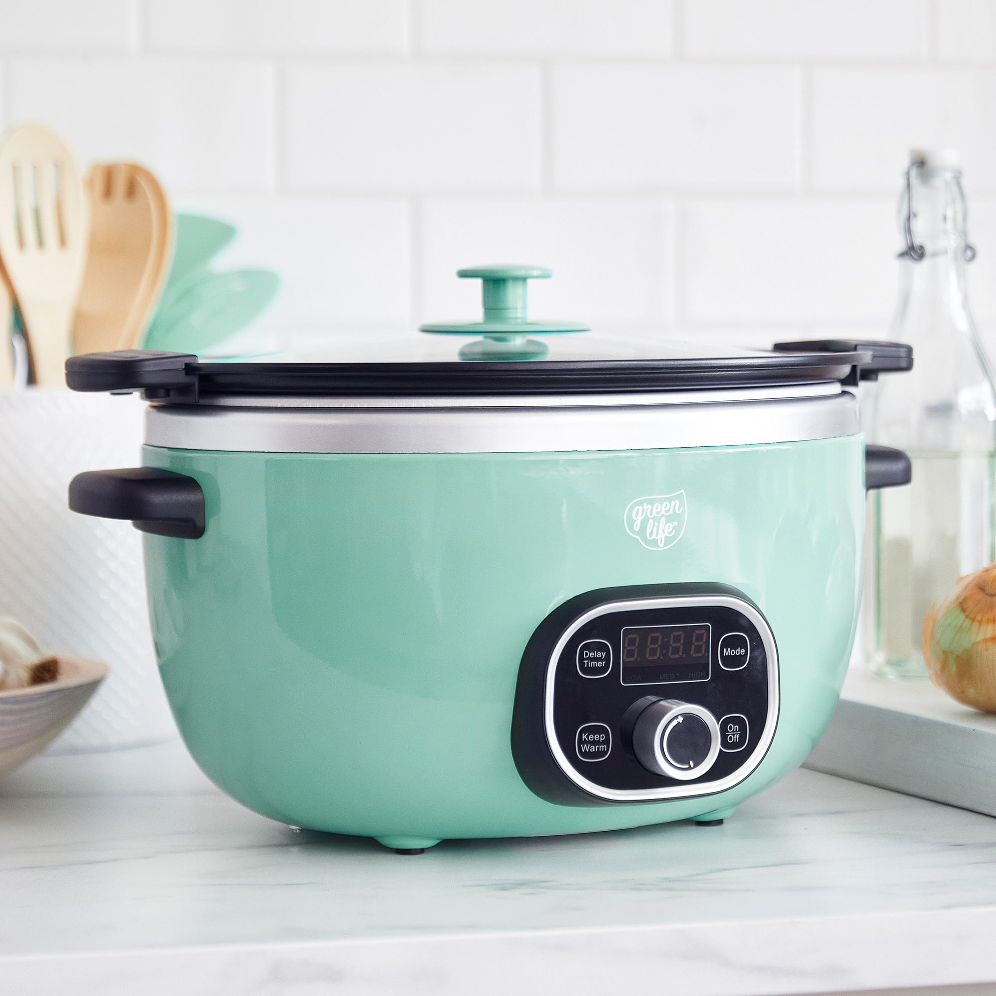 GreenLife Healthy 6-Quart Slow Cooker – Turquoise
