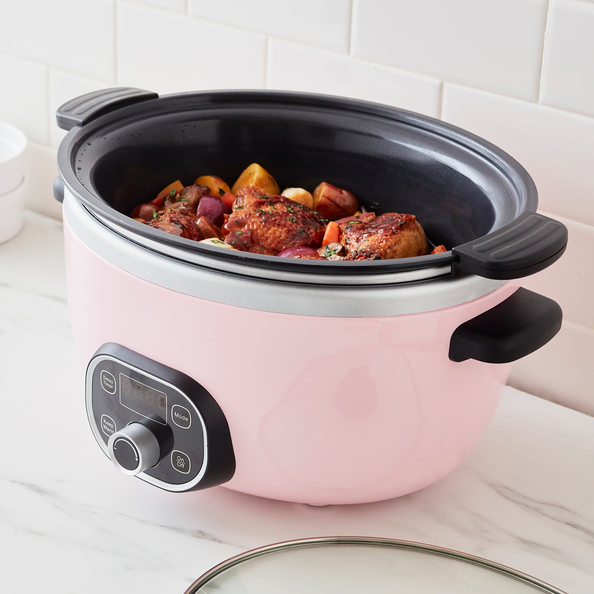 GreenLife Healthy 6-Quart Slow Cooker – Pink