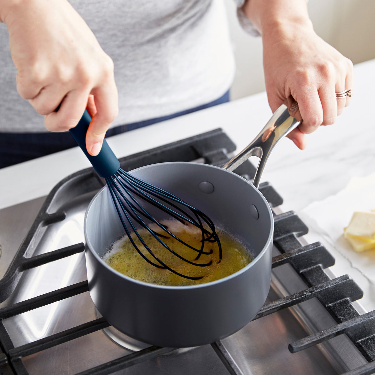 GreenPan Platinum Silicone Whisk – Navy