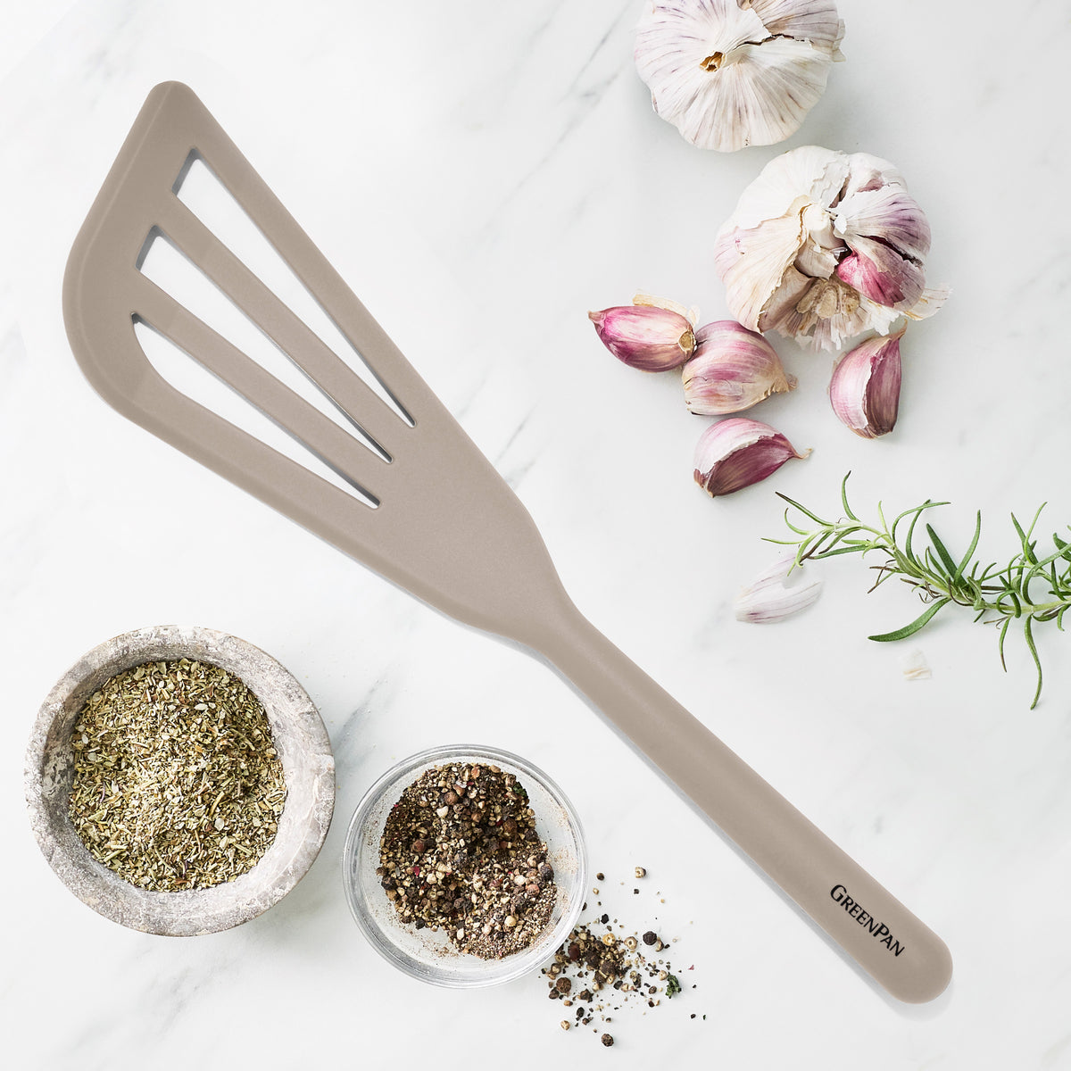 GreenPan Platinum Silicone Fish Turner | Taupe