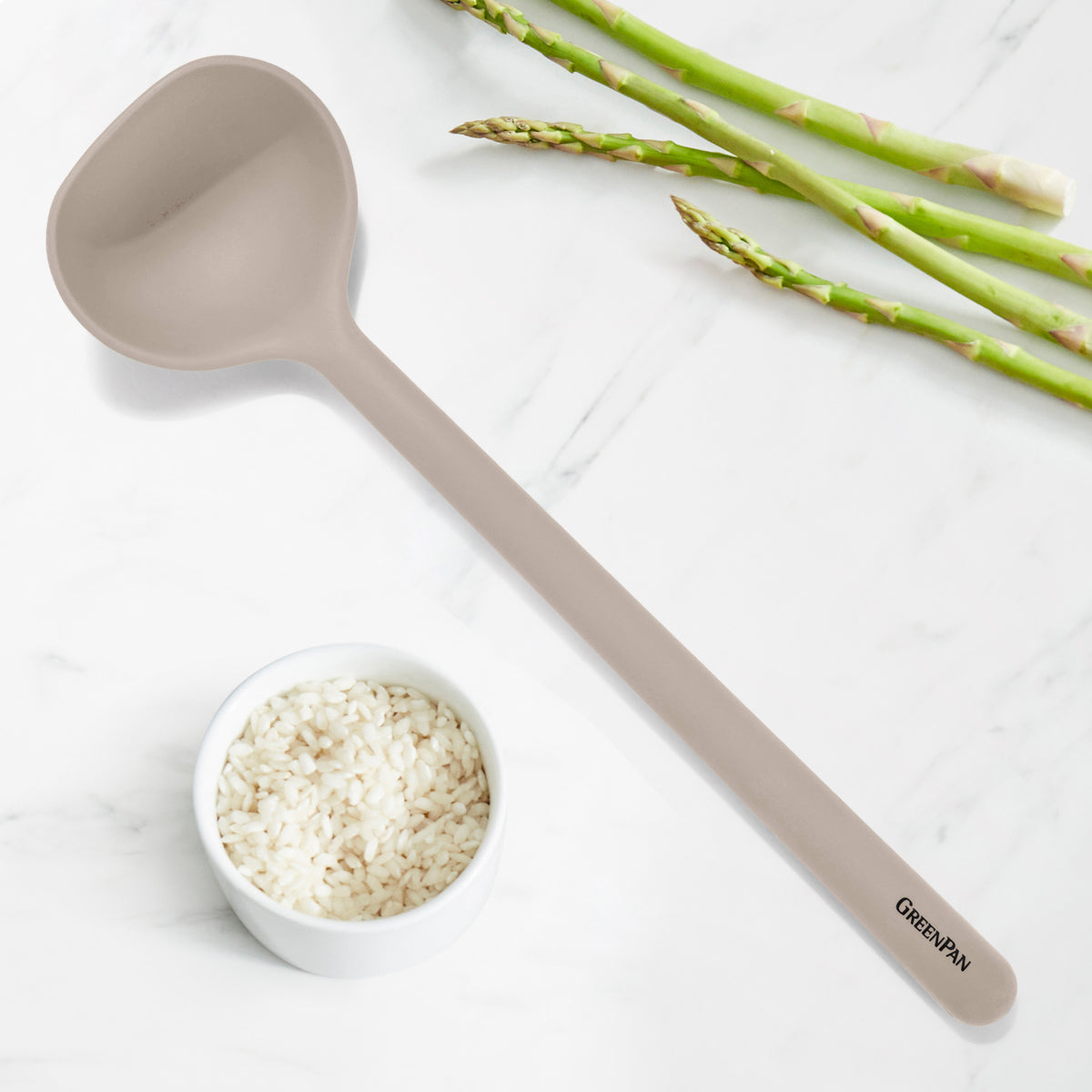 GreenPan Platinum Silicone Ladle - Taupe