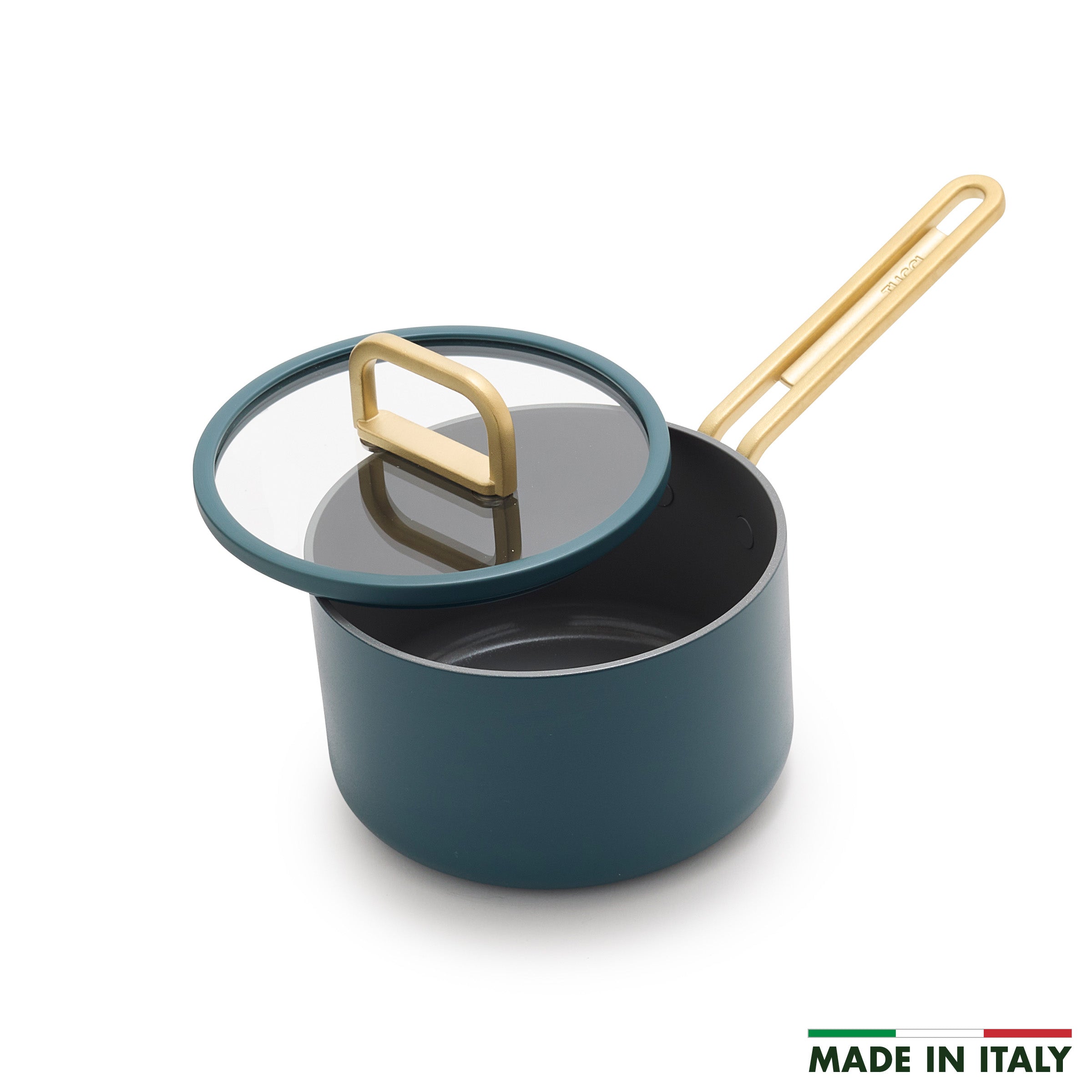 GreenPan Stanley Tucci™ Ceramic Nonstick 2-Quart Saucepan with Lid | Venetian Teal