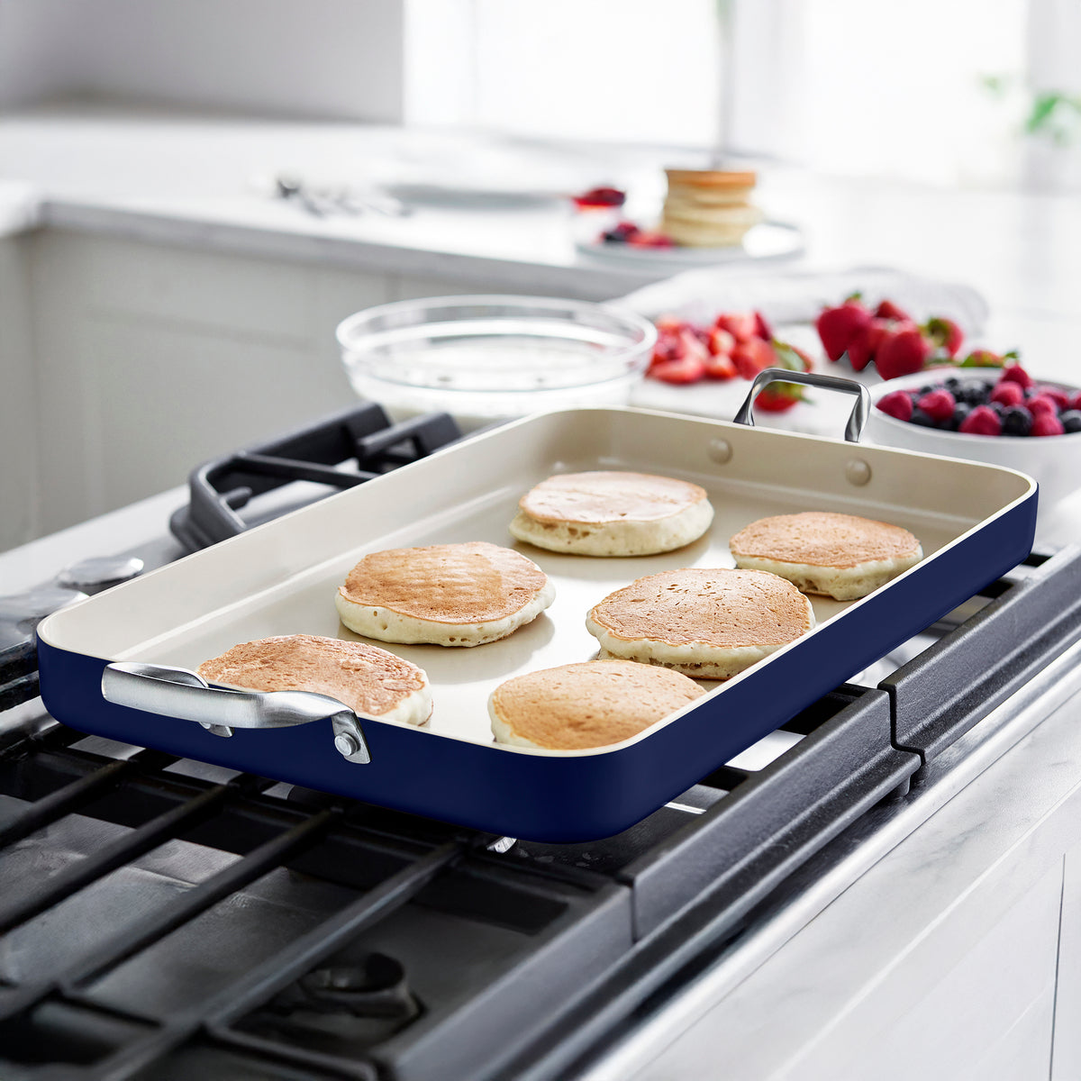 GreenPan Rio Double Griddle – Navy