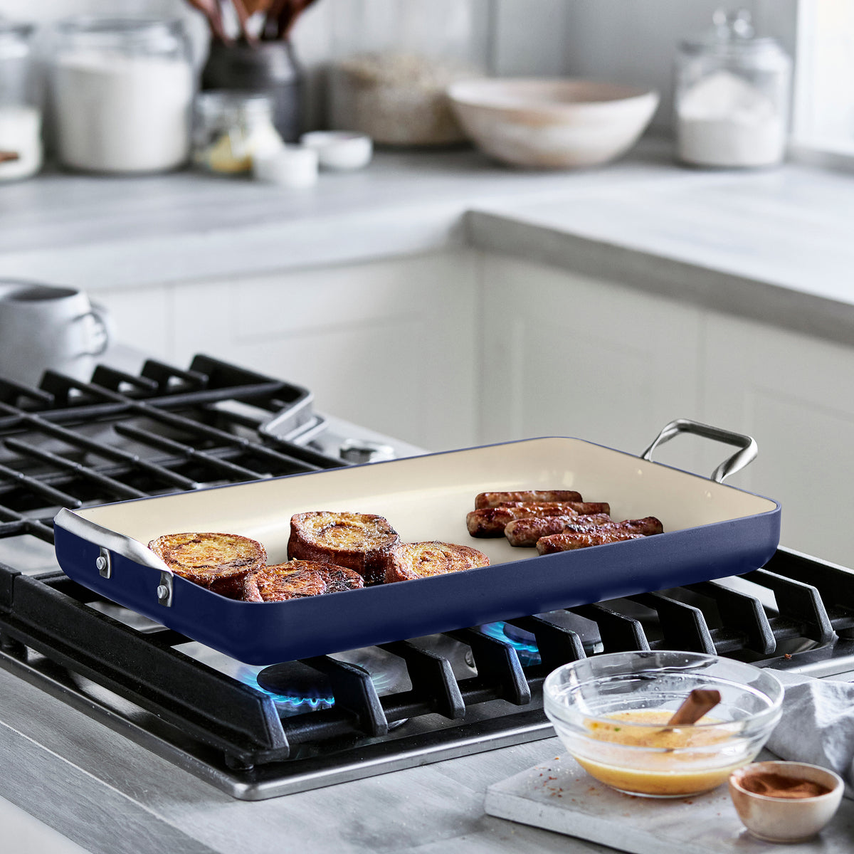 GreenPan Rio Double Griddle – Navy
