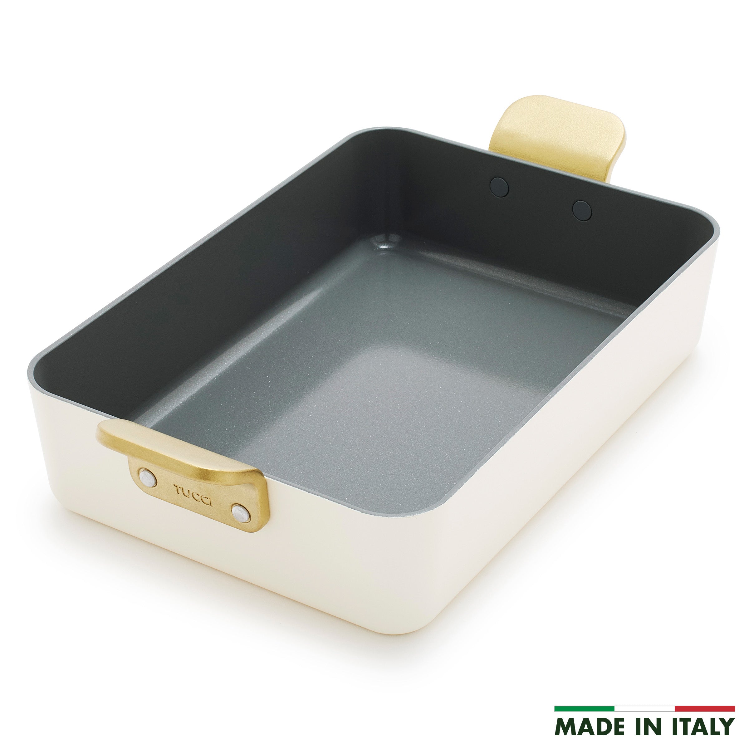 Stanley Tucci™ Ceramic Nonstick Lasagna Pan – Carrara White