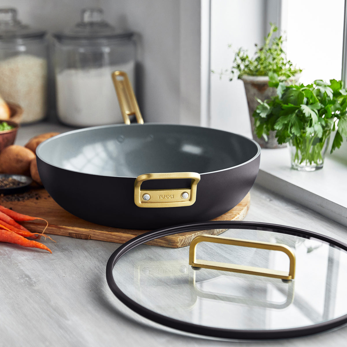 GreenPan Stanley Tucci™ Ceramic Nonstick 6.5-Quart Essential Stanley Pan - Calabrian Fig