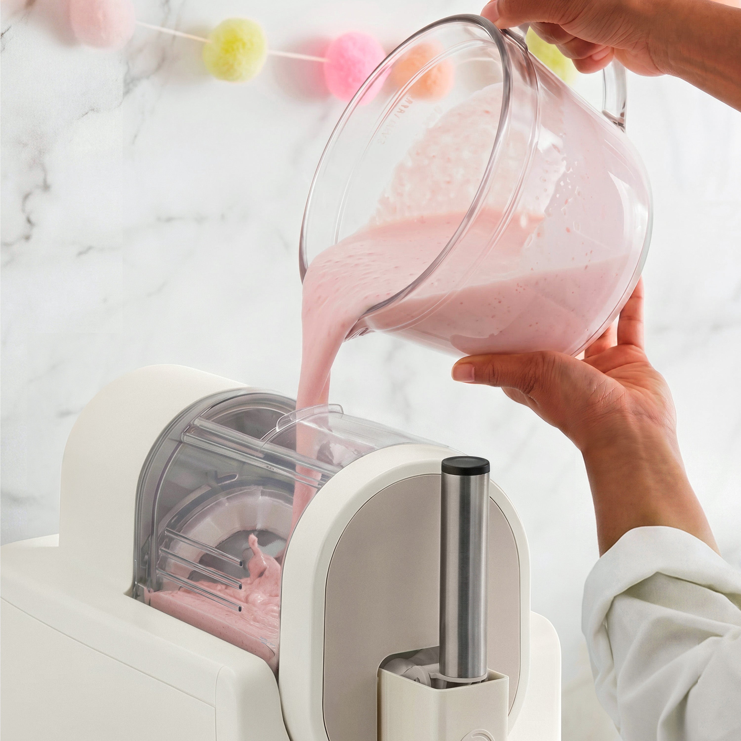 Frost Pro 16-in-1 Ice Cream, Gelato & Frozen Drink Maker — Cream White
