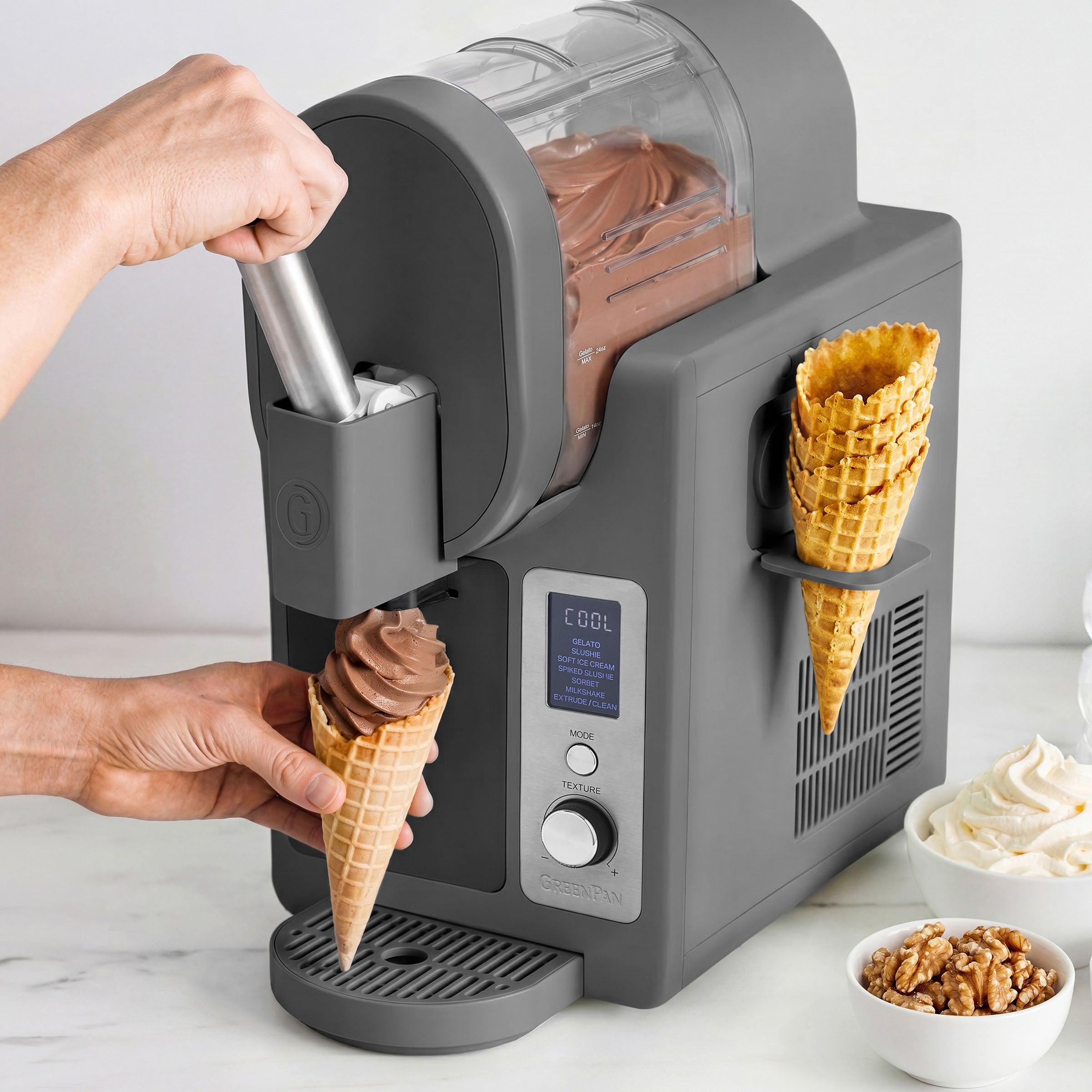 Frost Pro 16-in-1 Ice Cream, Gelato & Frozen Drink Maker — Licorice Black