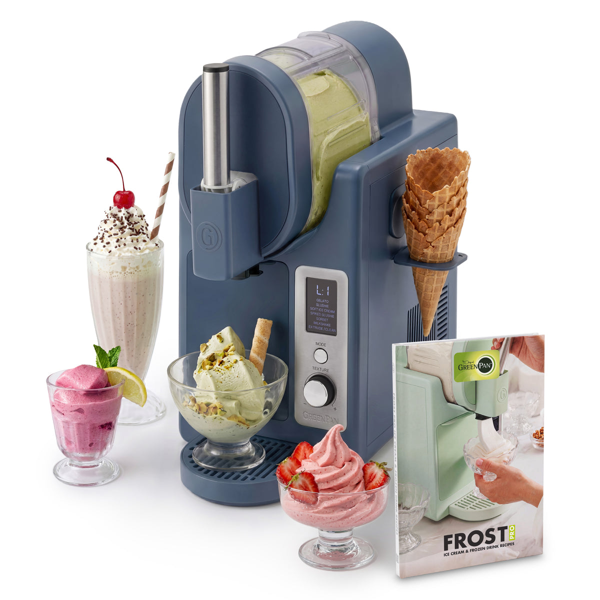 Frost Pro 16-in-1 Ice Cream, Gelato & Frozen Drink Maker — Berry