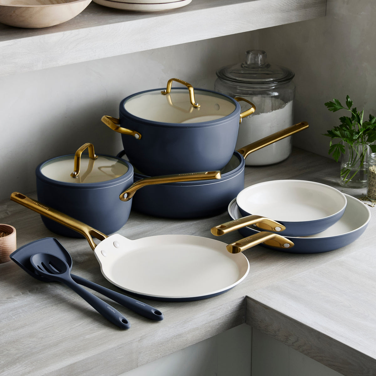 GreenPan Reserve Pro Ceramic Nonstick 11-Piece Cookware Set | Twilight
