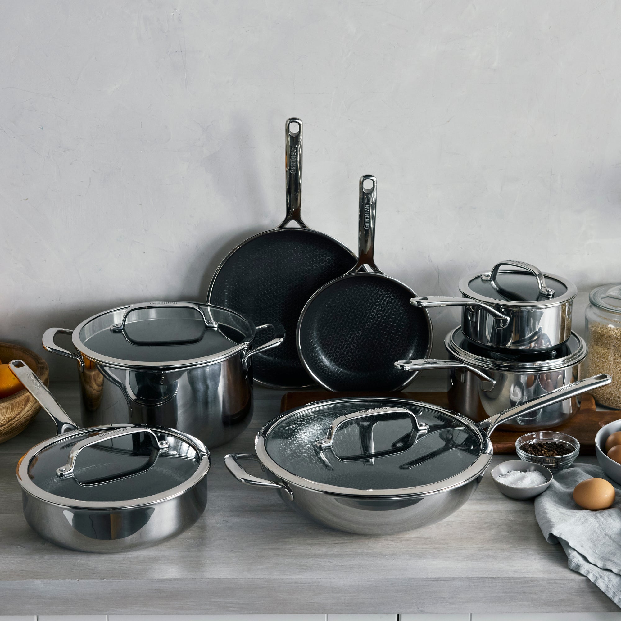 GreenPan Spectra Thermobond Hybrid 12-Piece Cookware Set