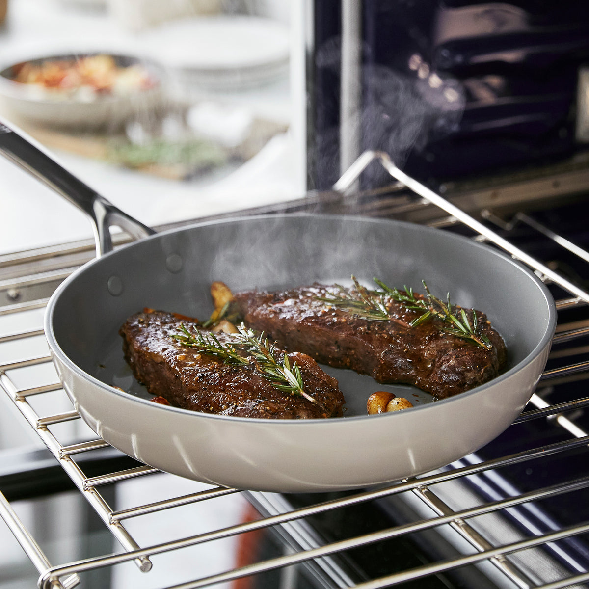 GreenPan GP5 11-Piece Ceramic Nonstick Cookware Set with Mirror Handles – Taupe