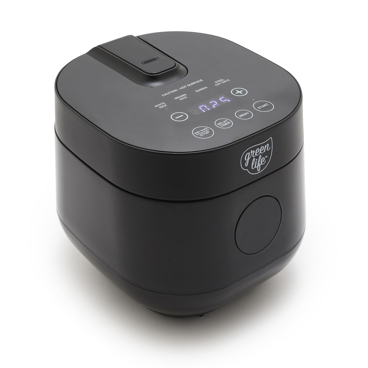 GreenLife 4-Cup Rice & Grains Cooker, Black