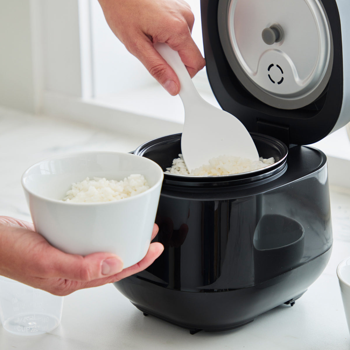 GreenLife 4-Cup Rice & Grains Cooker, Black