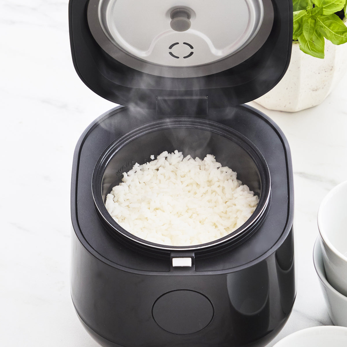 GreenLife 4-Cup Rice & Grains Cooker, Black