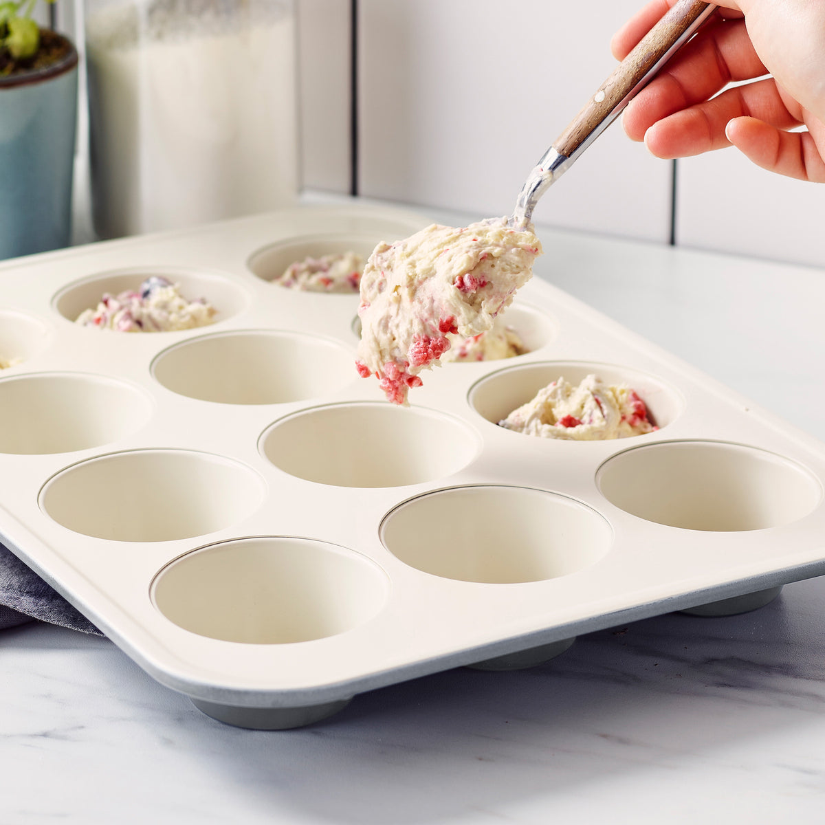 GreenLife Ceramic Nonstick Muffin Pan - Quartz Gray