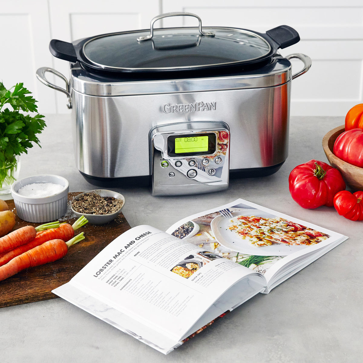Elite 6-Quart Slow Cooker — Premiere Stainless Steel
