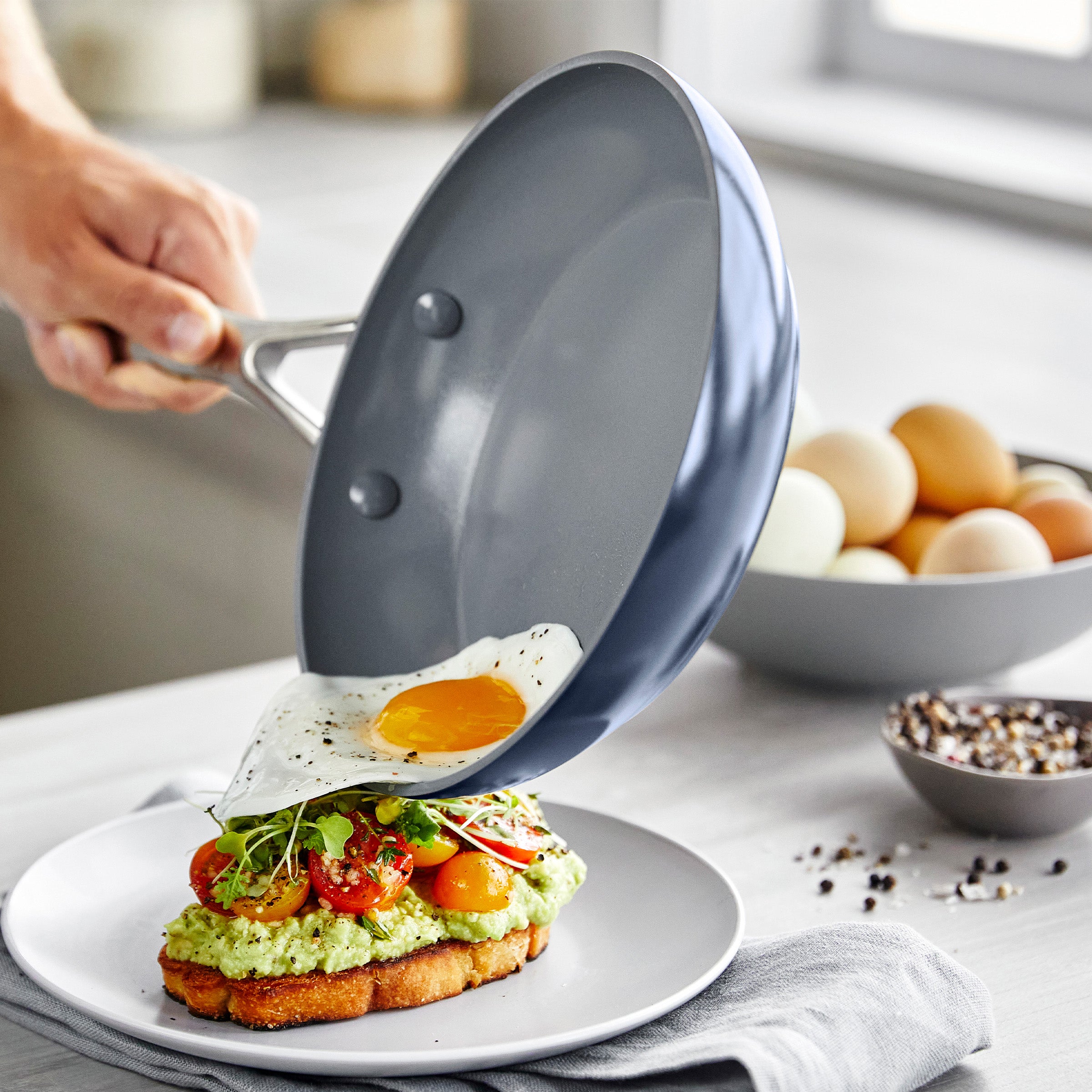 GreenPan Valencia Pro Ceramic Nonstick 11-Piece Cookware Set | Twilight