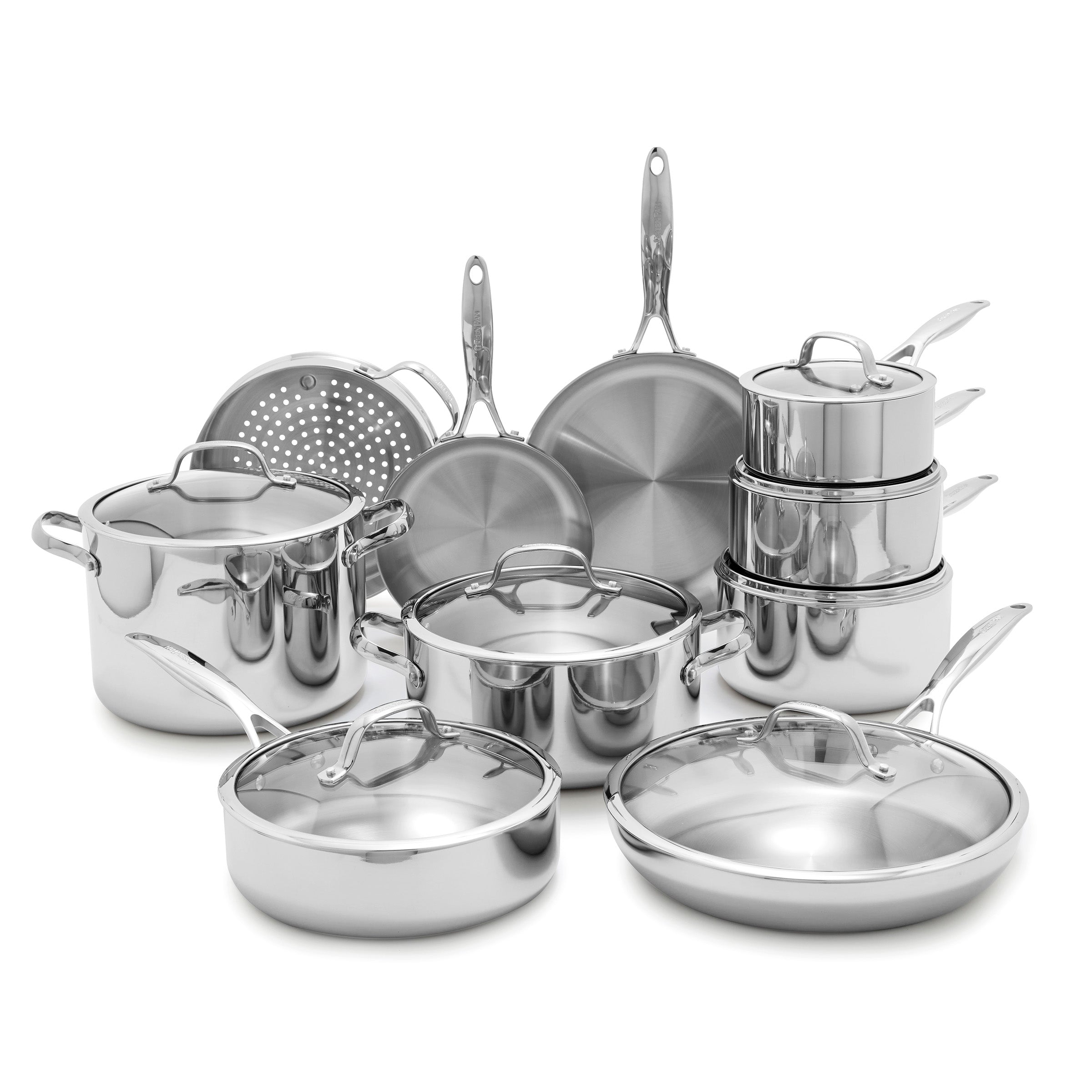 GreenPan Valencia Pro Stainless Steel 17-Piece Cookware Set
