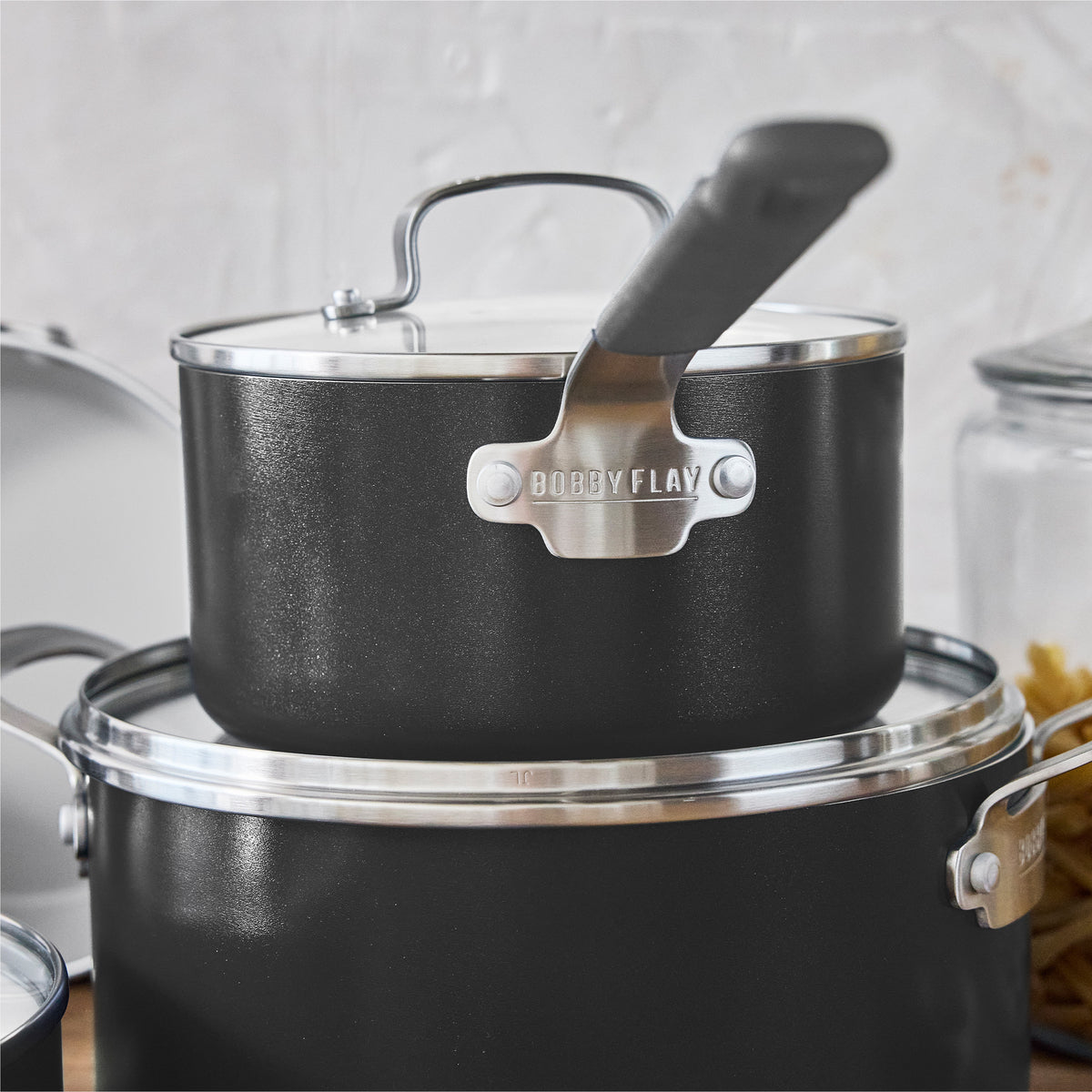 Bobby Flay by GreenPan Ultimate Cookware Set with Bobby at Home Cookbook – Graphite