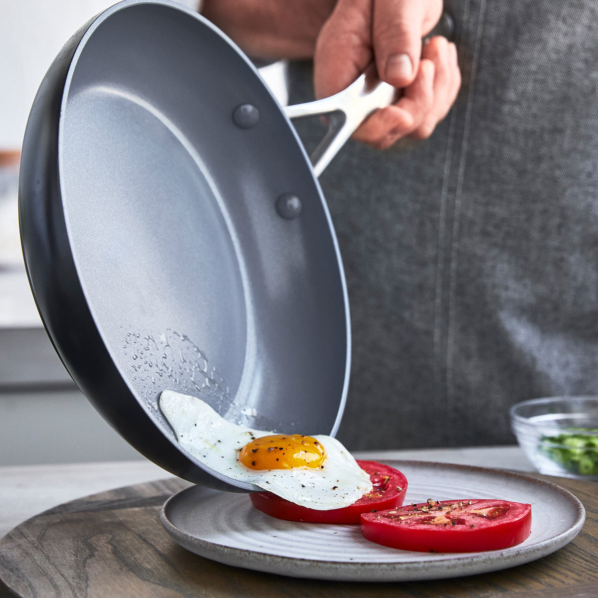 GreenPan Valencia Pro Ceramic Nonstick 10" and 12" Frypan Set