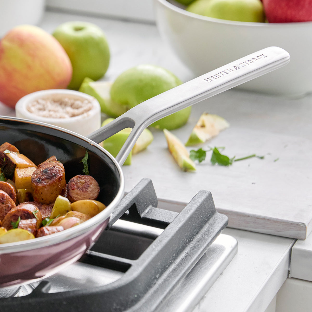 Merten & Storck Steel Core Enameled 9.5" Frypan – Chocolate Truffle