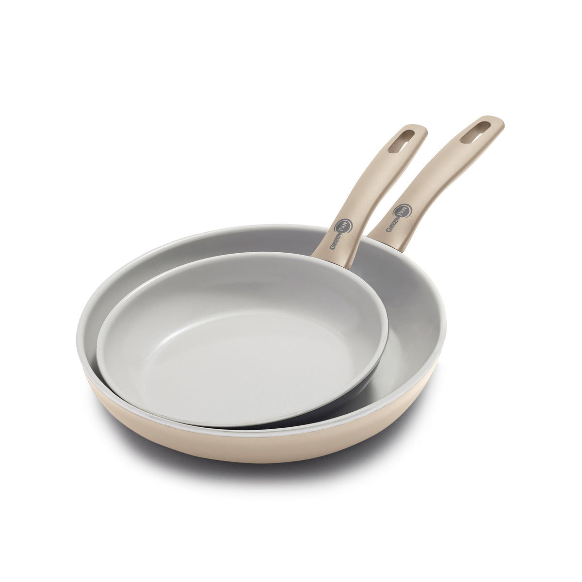 Dover Ceramic Nonstick 8" and 10" Frypan Set – Taupe