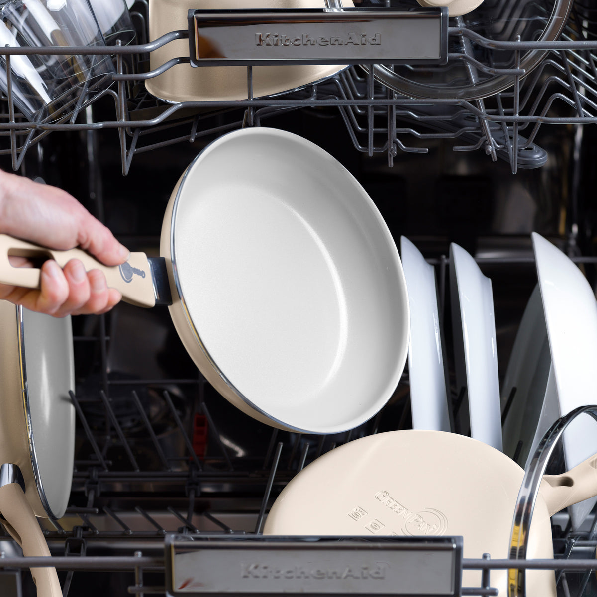 Dover Ceramic Nonstick 8" and 10" Frypan Set – Taupe