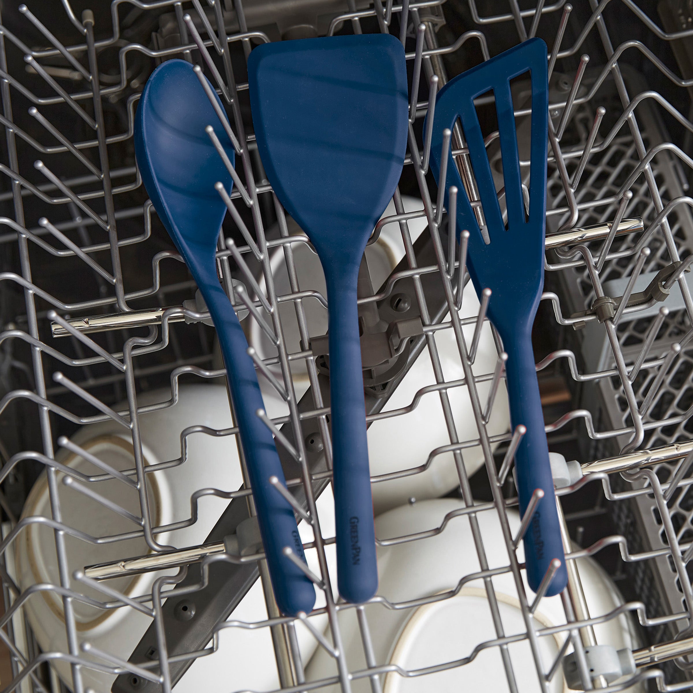 GreenPan Platinum Silicone 7-Piece Utensil & Crock Set - Navy