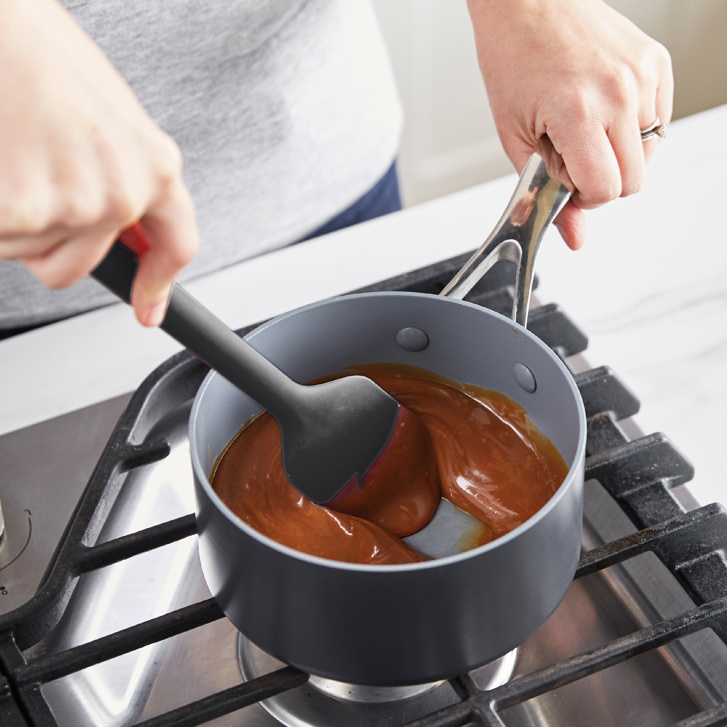 GreenPan Platinum Silicone 7-Piece Utensil and Crock Set – Gray
