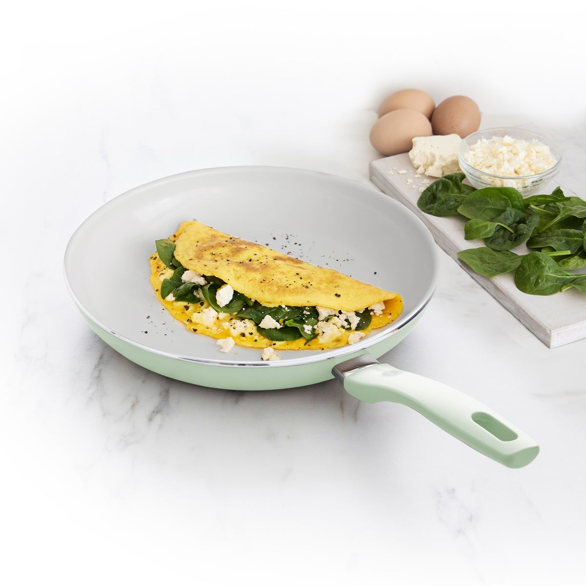 GreenPan Dover Ceramic Nonstick 10" Frypan – Pastel Green