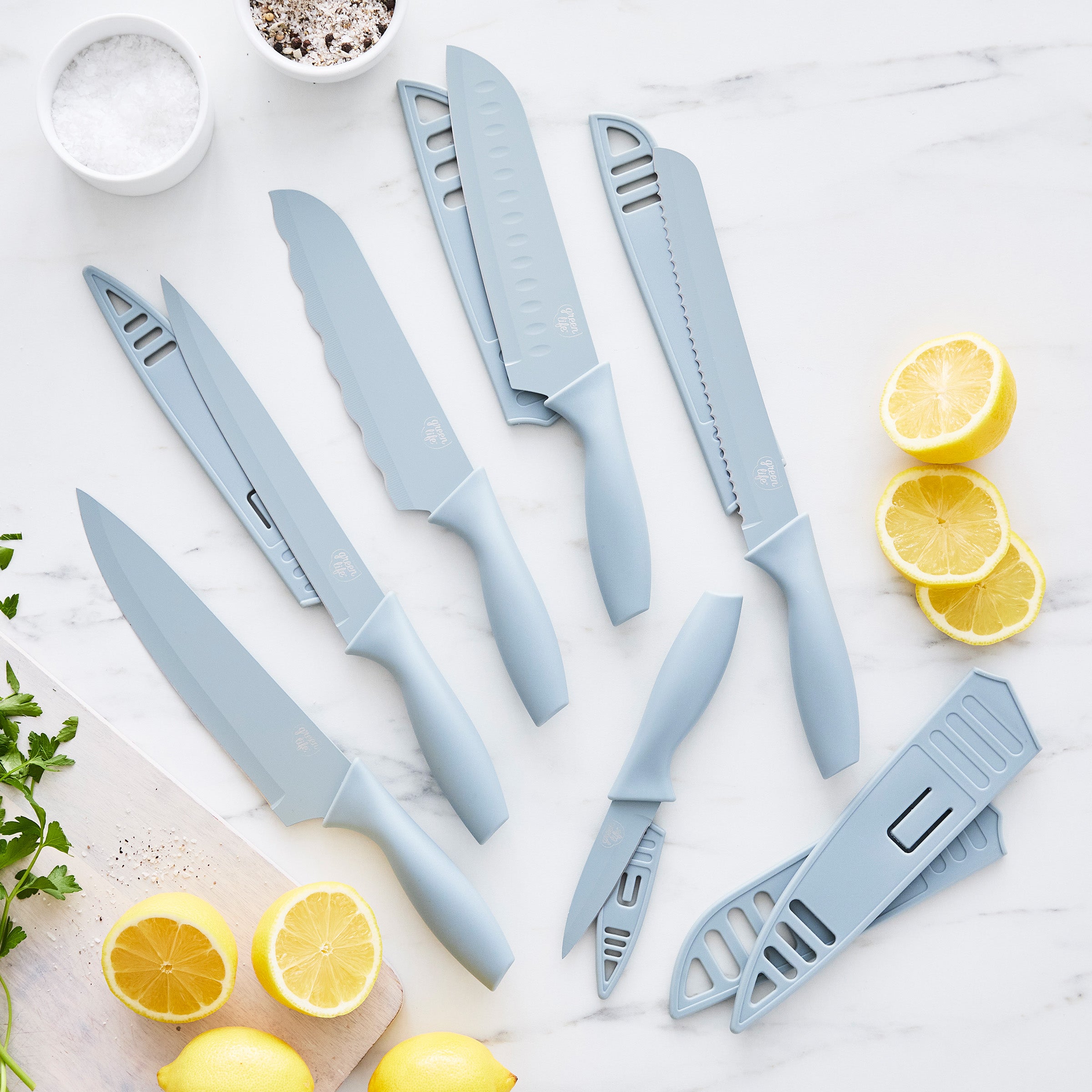 GreenLife 6-Piece Cutlery Set, Blue Haze