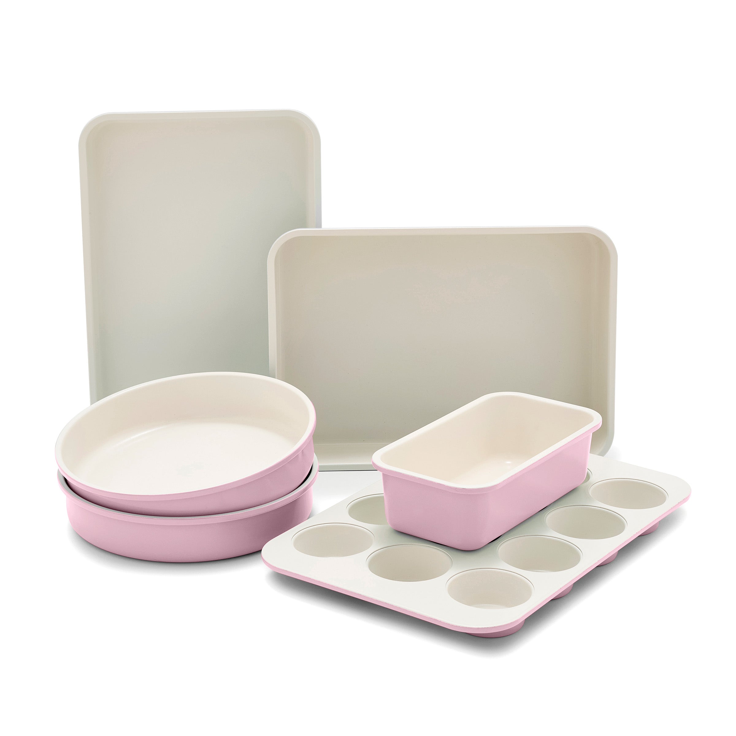 GreenLife Ceramic Nonstick 6-Piece Bakeware Set in Pink
