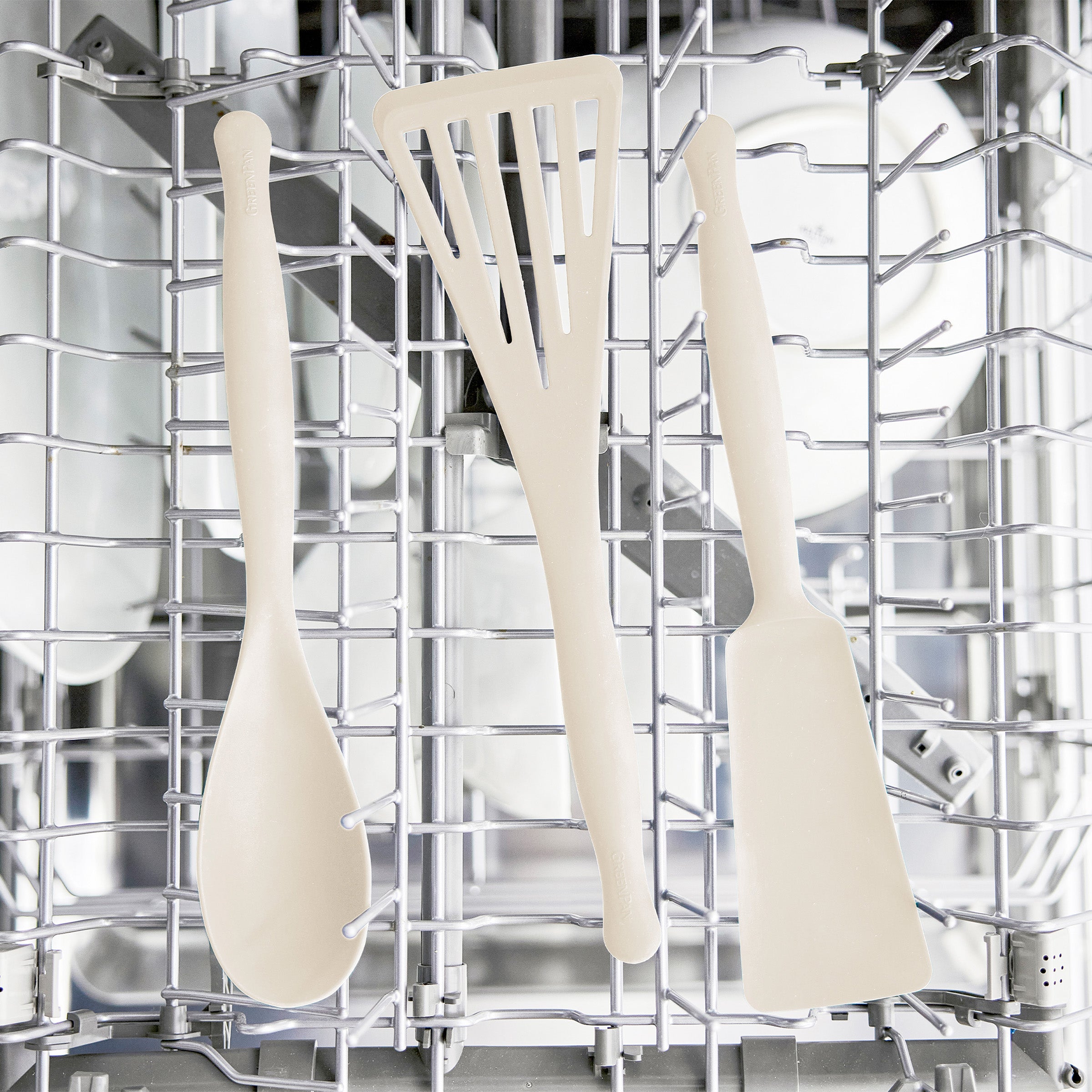 GreenPan Premiere Silicone 6-Piece Utensil Set | Bisque
