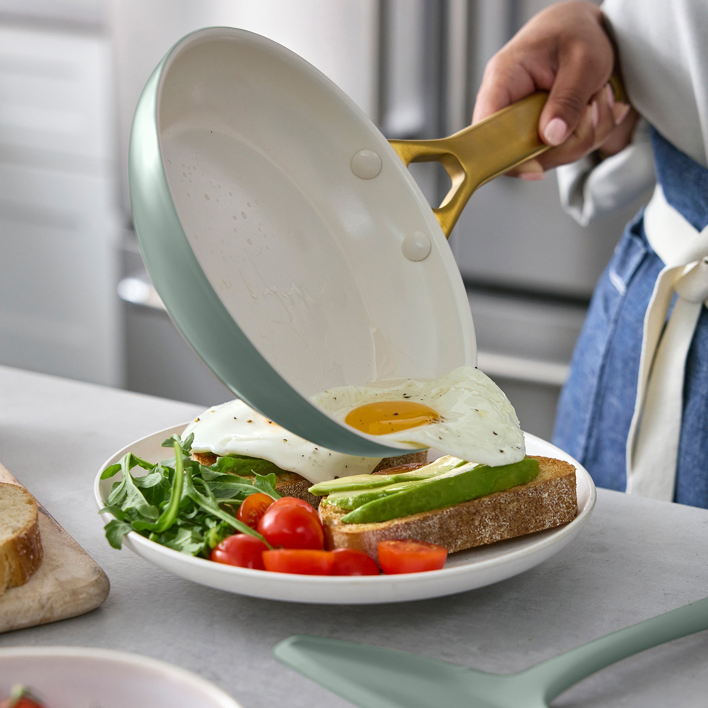 GreenPan Reserve Pro Ceramic Nonstick 11-Piece Cookware Set | Moss