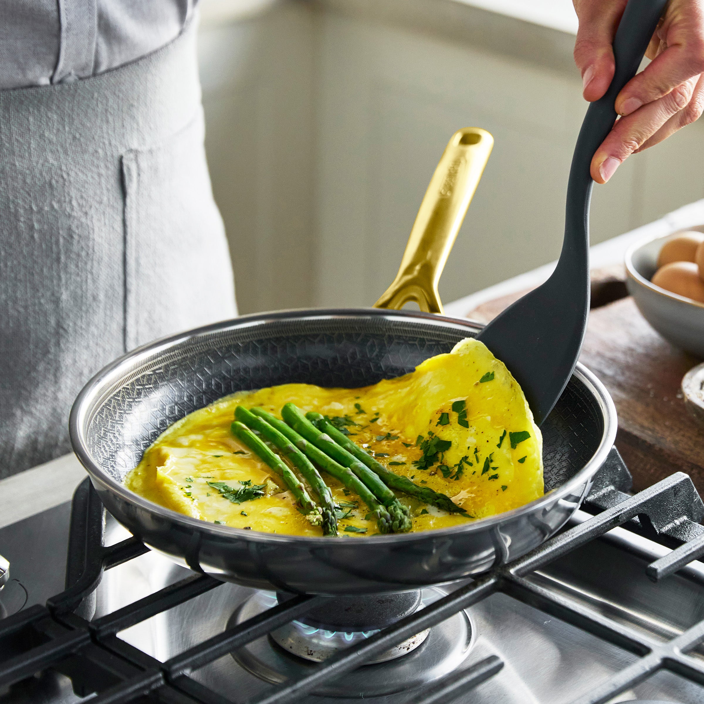 GreenPan Spectra Gold Thermobond Hybrid 12-Piece Cookware Set