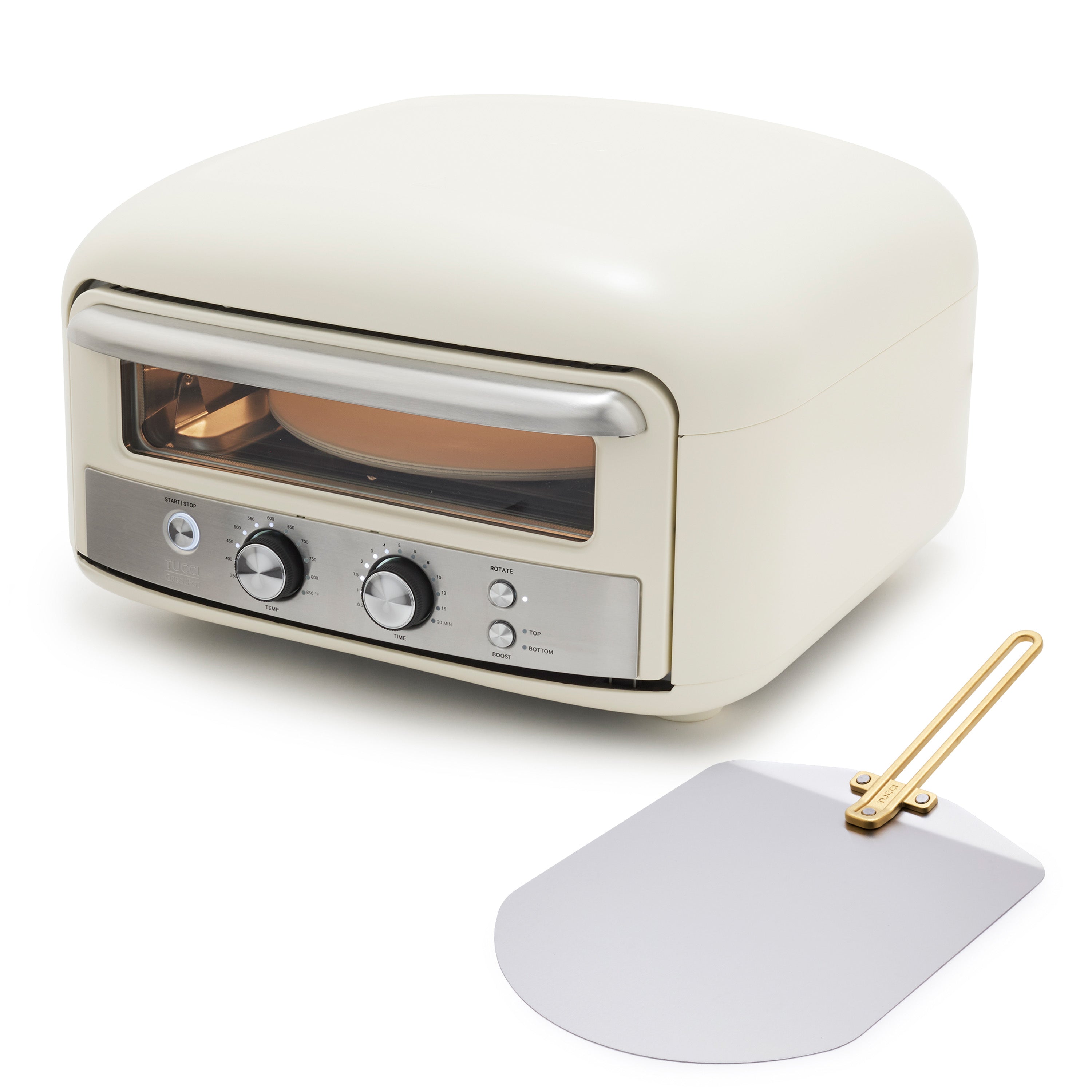Stanley Tucci Indoor and Outdoor Pizza Oven – Carrara White