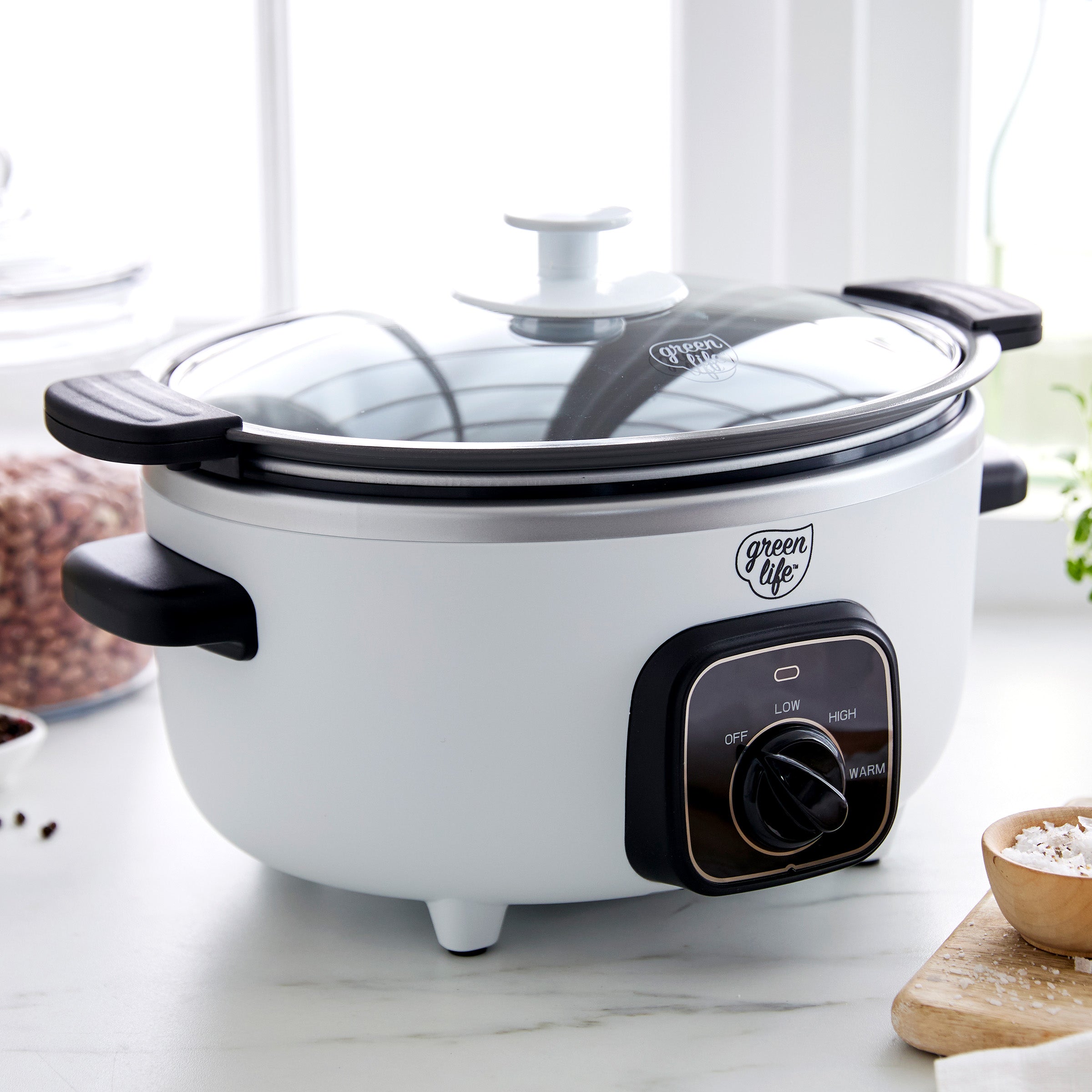 GreenLife Healthy 3.5-Quart Slow Cooker — White