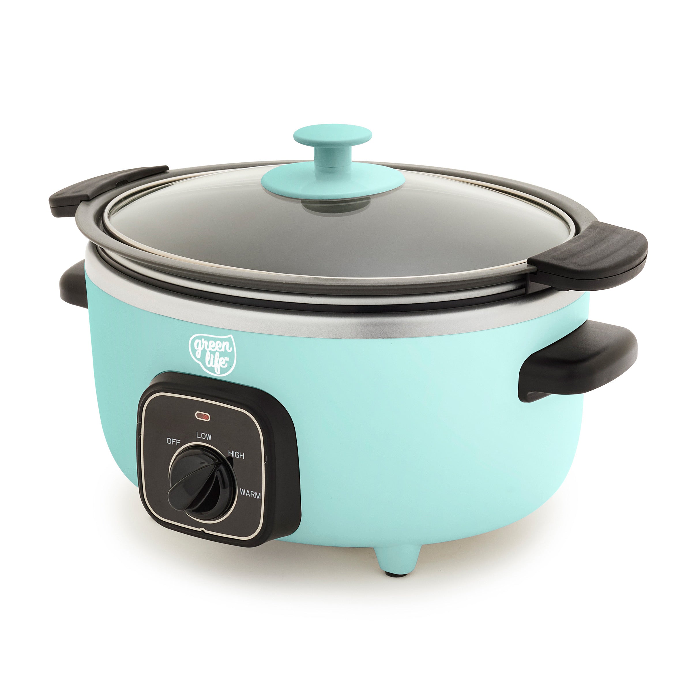 GreenLife Healthy 3.5-Quart Slow Cooker – Turquoise