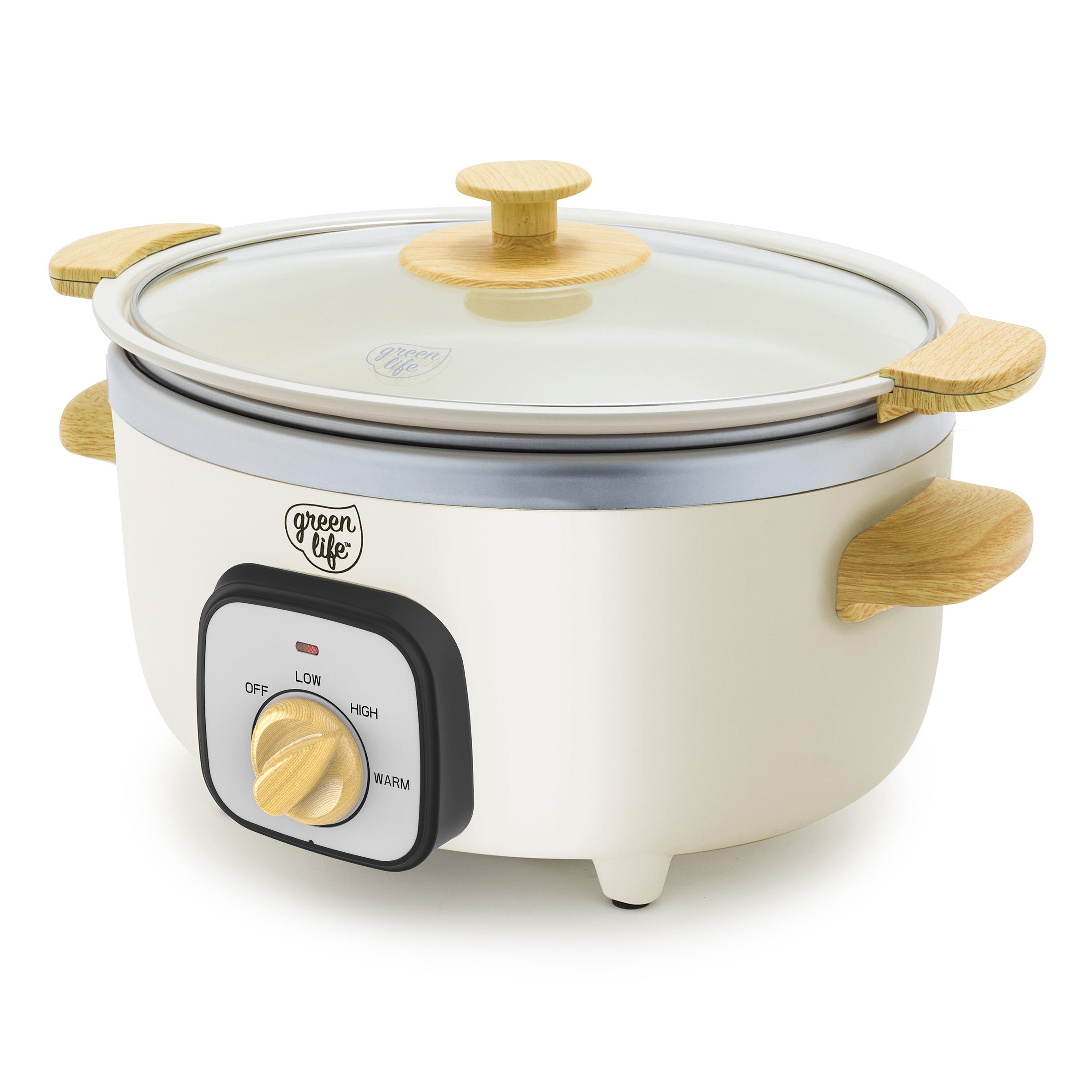 GreenLife Healthy 3.5-Quart Slow Cooker – Cream