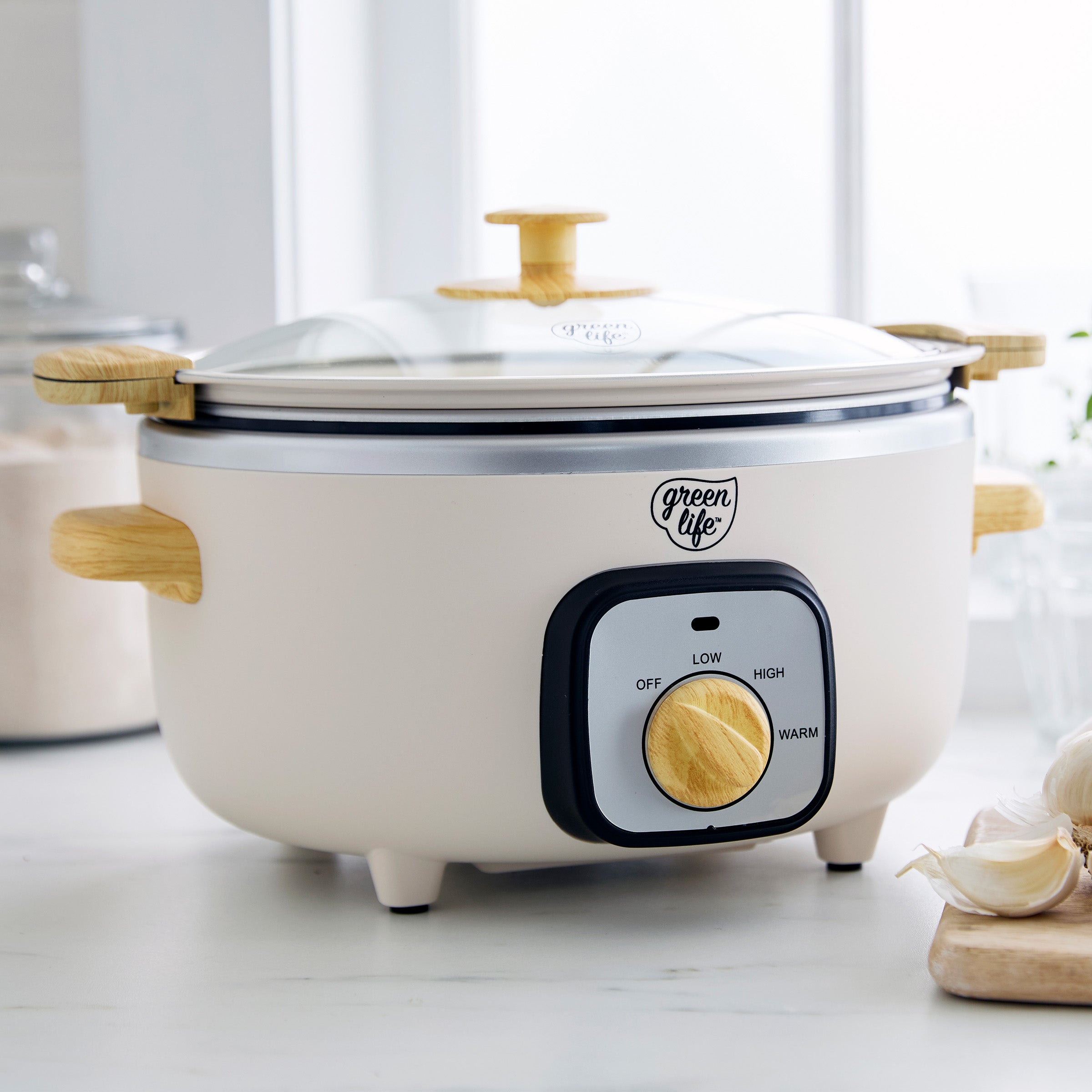 GreenLife Healthy 3.5-Quart Slow Cooker – Cream