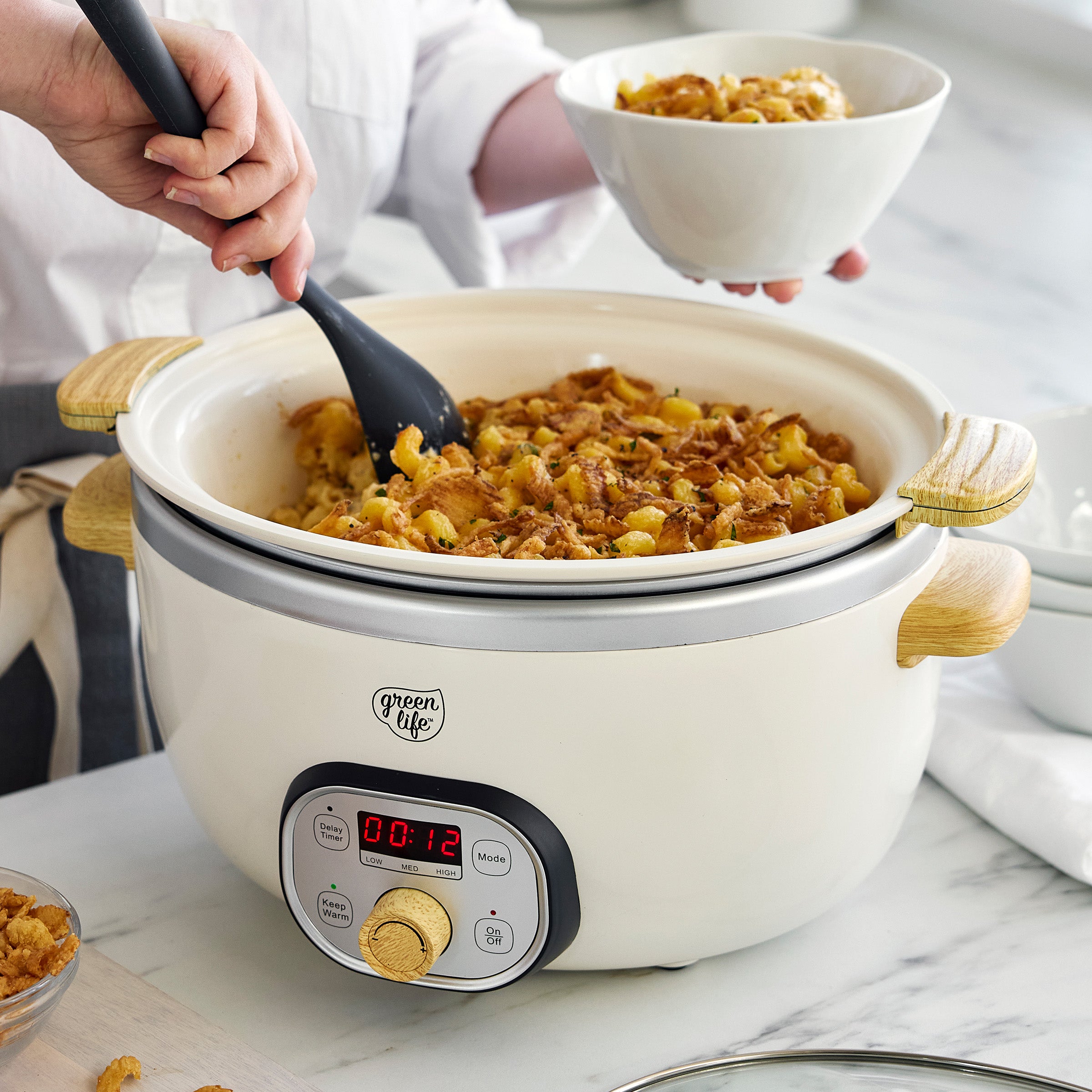 GreenLife Healthy 8-Quart Slow Cooker – Cream