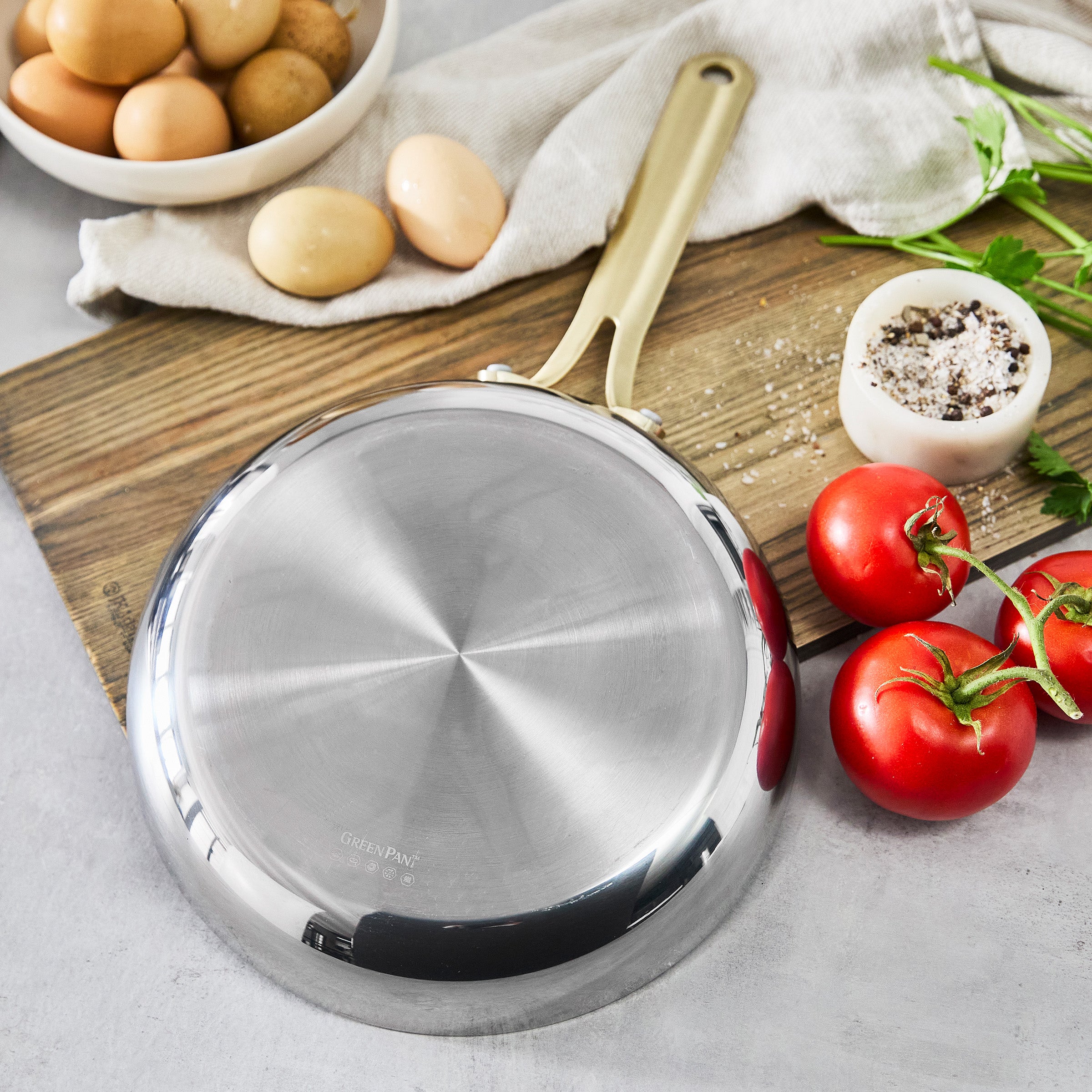 GreenPan Nova Gallery Stainless Steel 10-Piece Cookware Set